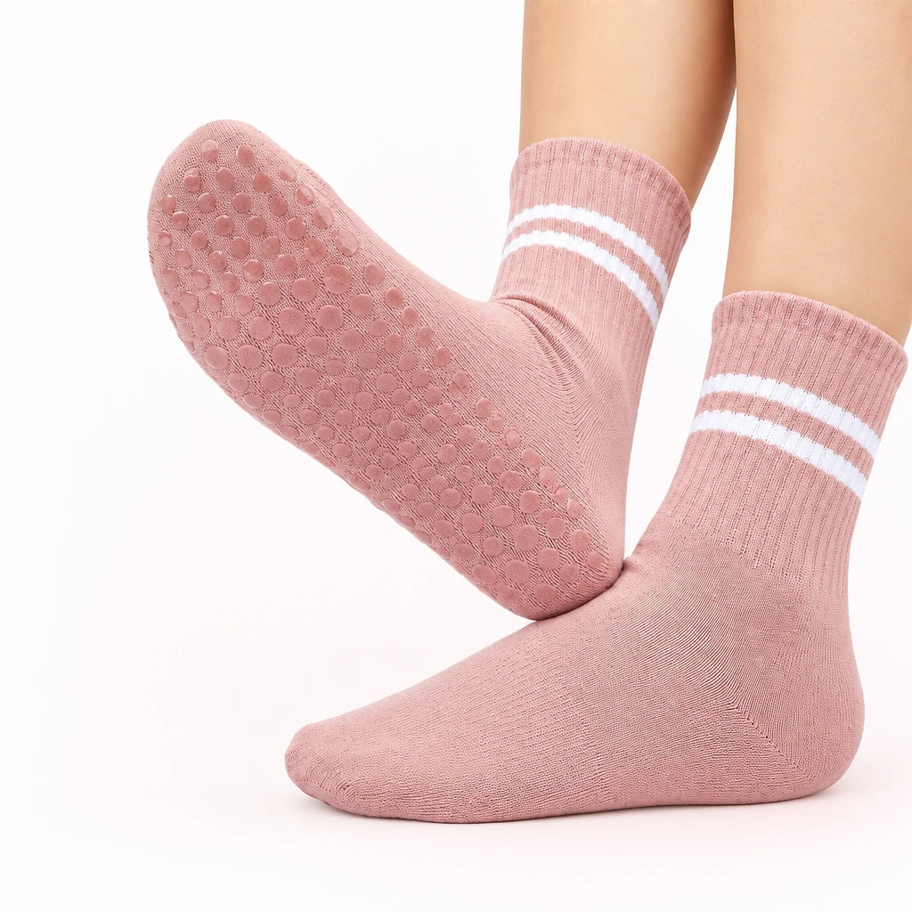 Women's Yoga & Pilates Socks – 3 Pairs