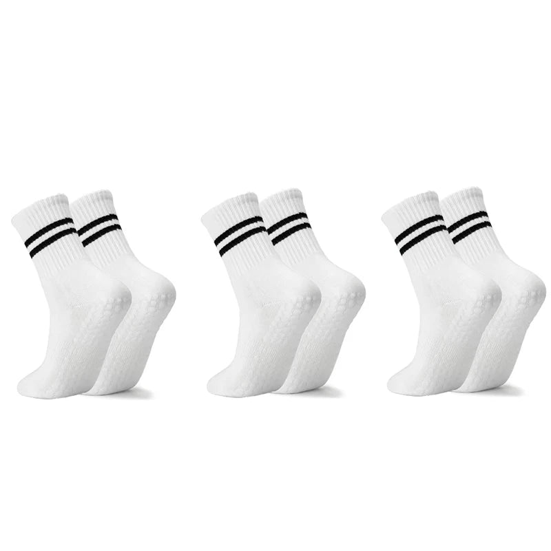 Women's Yoga & Pilates Socks – 3 Pairs