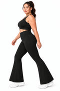 Women's Plus Size High-Waisted Flare Leggings