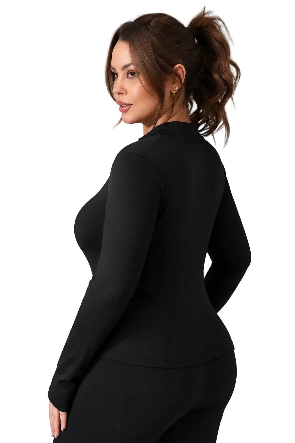 Women's 3-Piece Activewear Set: Wireless Sports Bra, Flare Leggings & Zip-Up Jacket