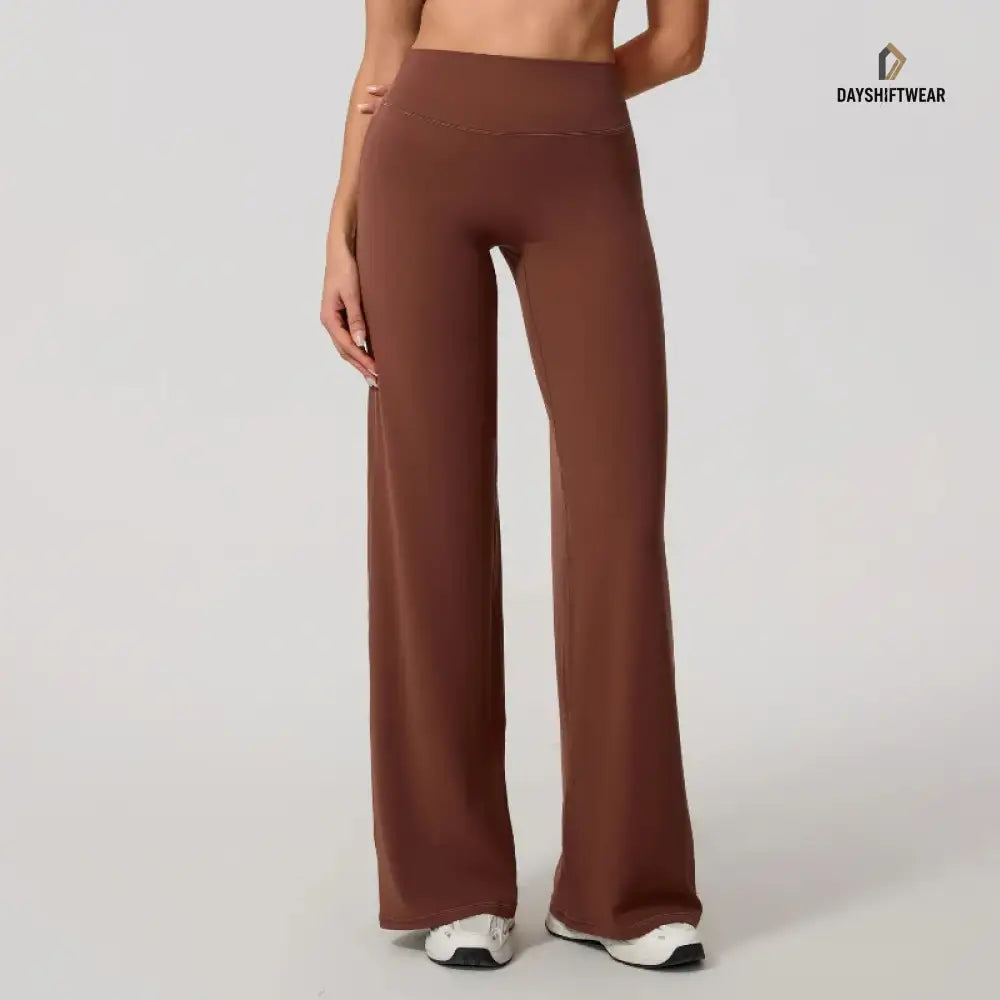 High-Waist Wide-Leg Yoga Joggers - Women's Activewear