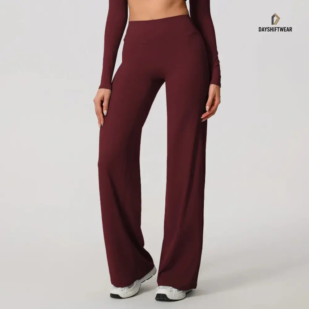 High-Waist Wide-Leg Yoga Joggers - Women's Activewear