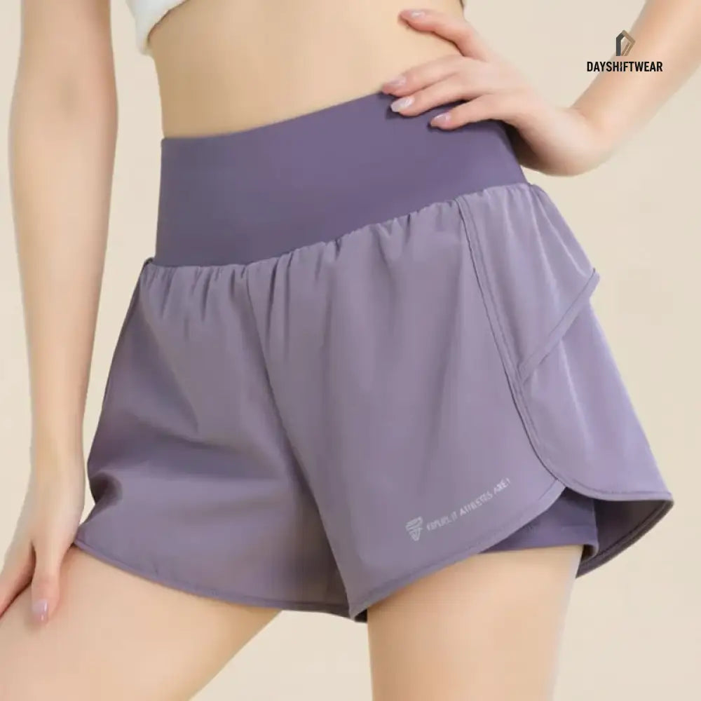 Women's 2-in-1 Workout Shorts with Pockets
