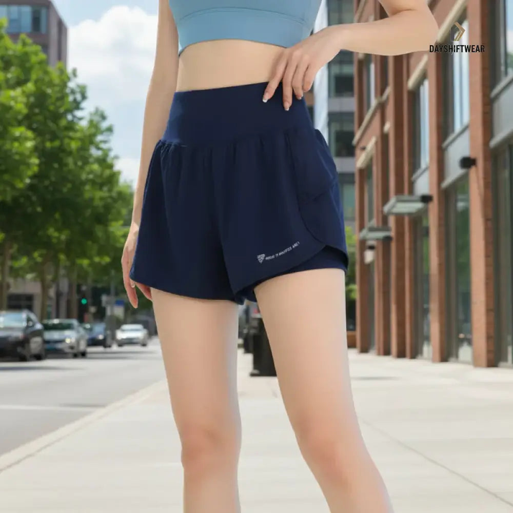 Women's 2-in-1 Workout Shorts with Pockets