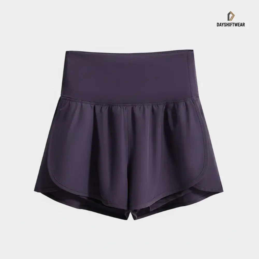 Women's High-Waist Cycling & Yoga Shorts with Inner Lining