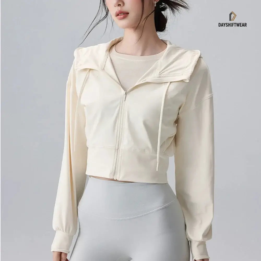 Women's Quick-Dry Hooded Fitness Jacket