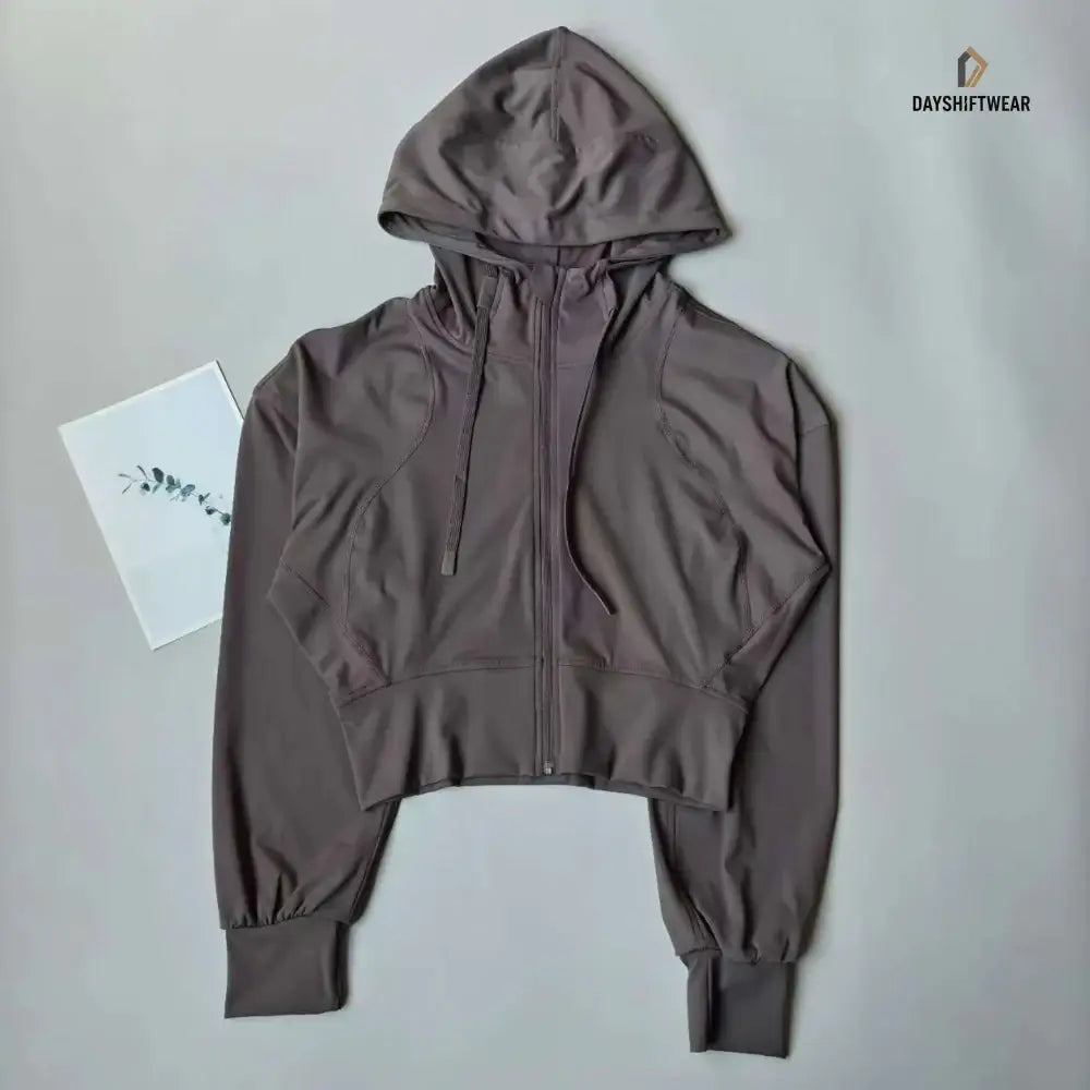Women's Quick-Dry Hooded Fitness Jacket
