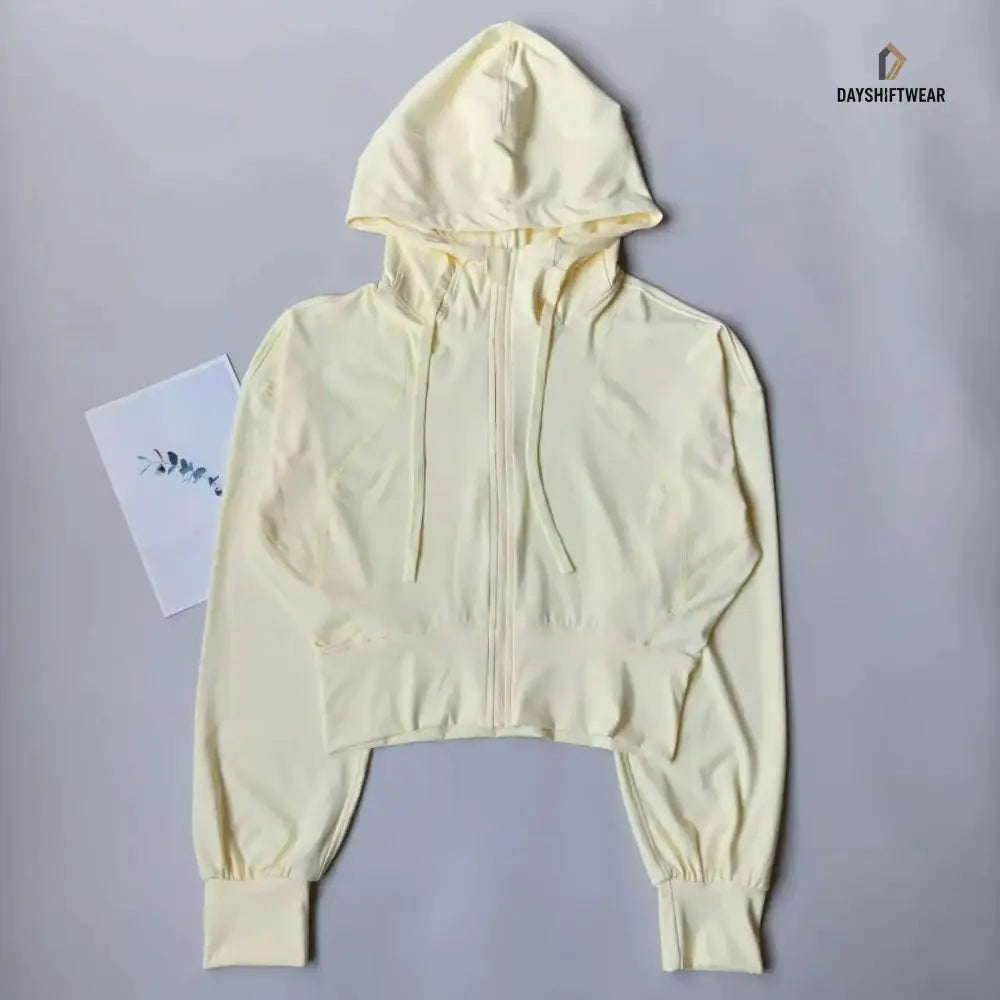 Women's Quick-Dry Hooded Fitness Jacket