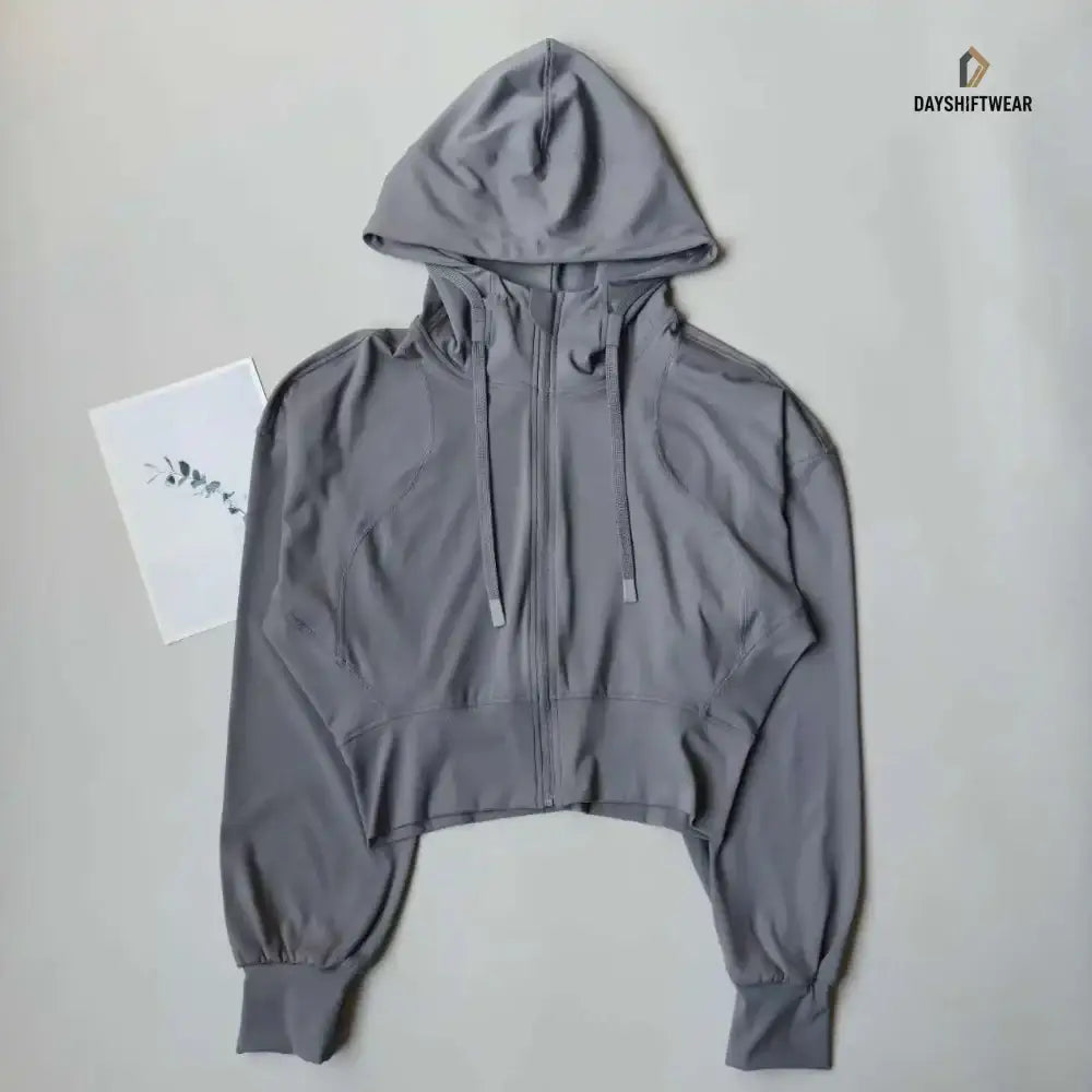 Women's Quick-Dry Hooded Fitness Jacket