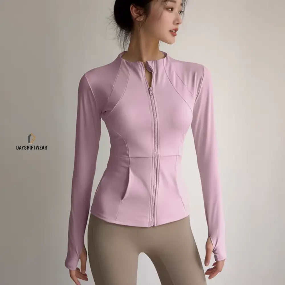 Women's Slim Fit Zip Fitness Jacket
