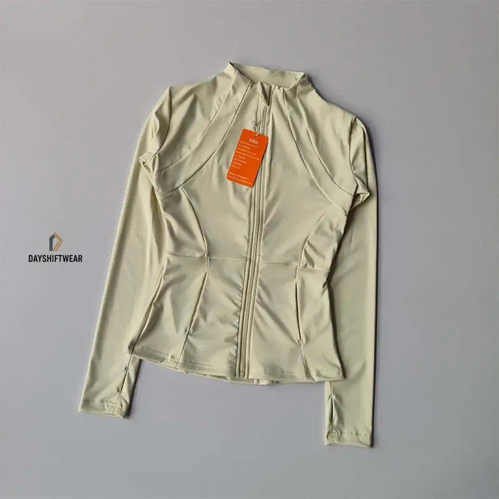 Women's Slim Fit Zip Fitness Jacket
