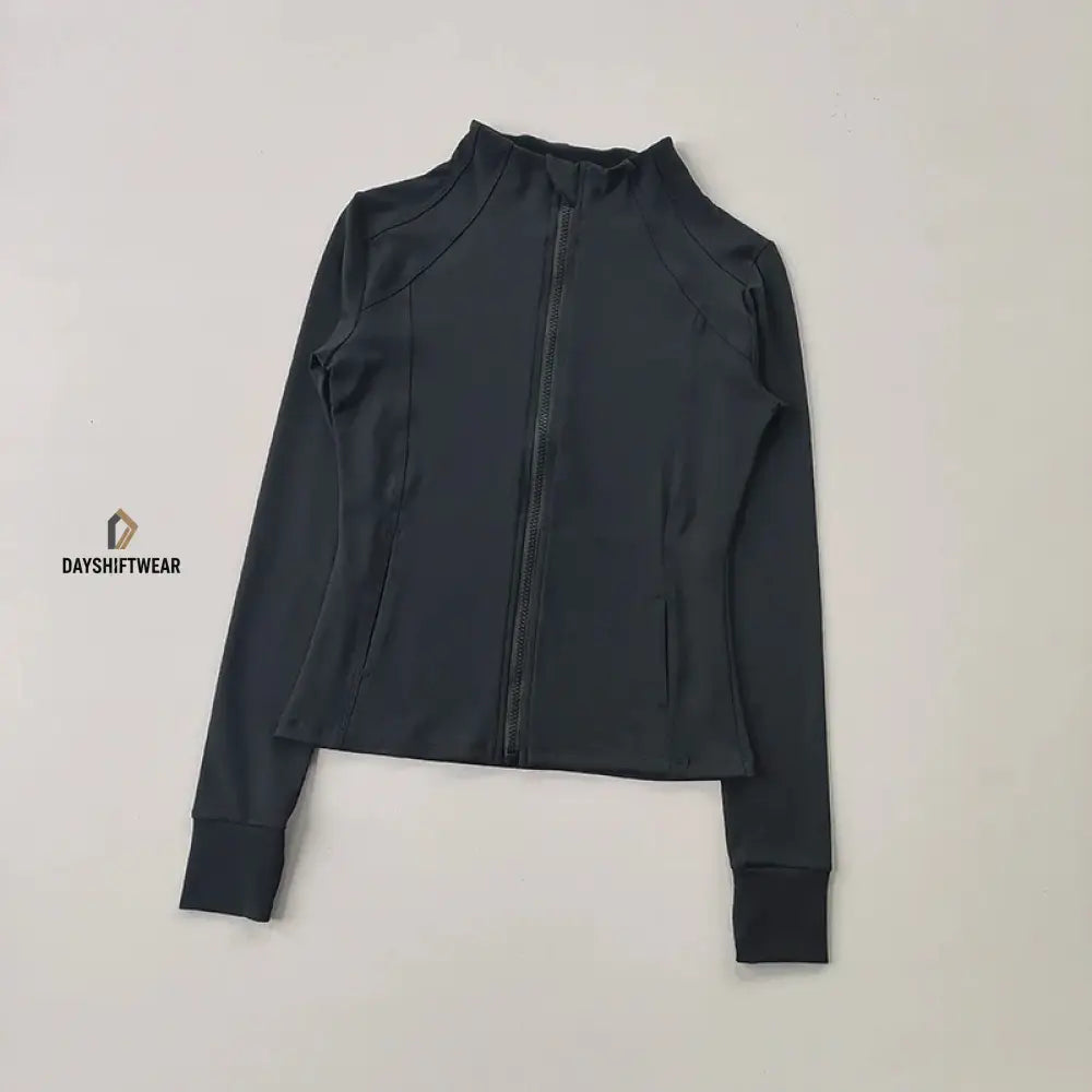 Women's Slim Fit Zip Fitness Jacket