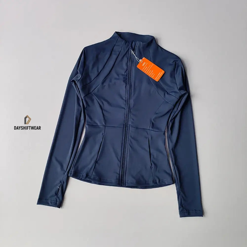 Women's Slim Fit Zip Fitness Jacket