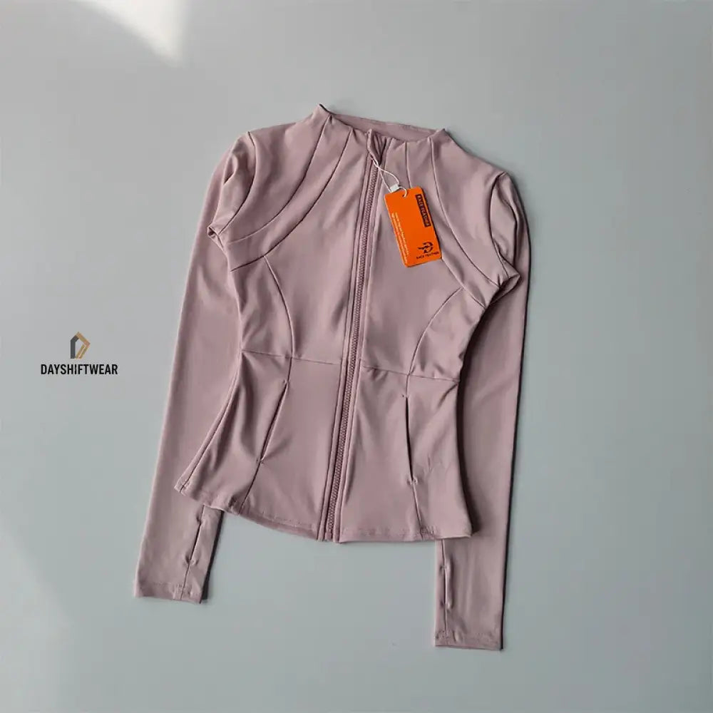 Women's Slim Fit Zip Fitness Jacket